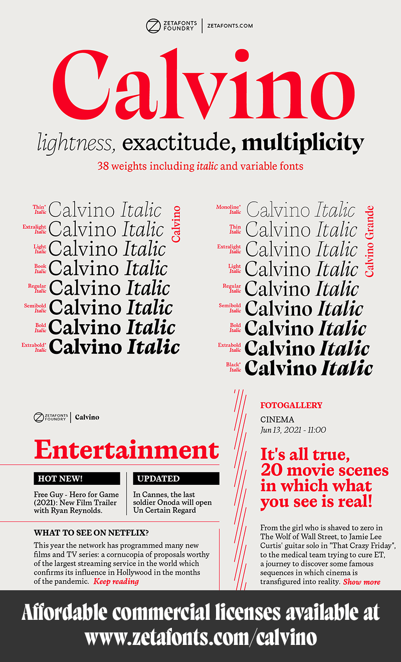 Calvino Font