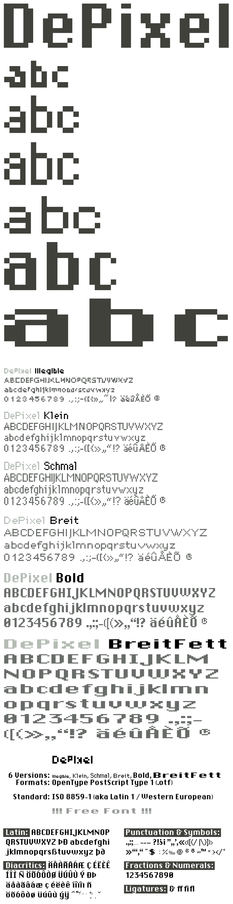 DePixel Font