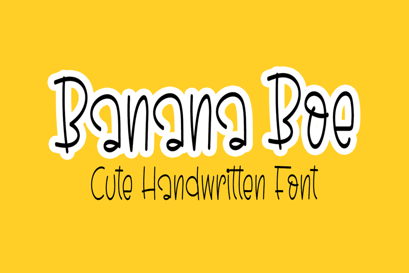 Banana Boe Font