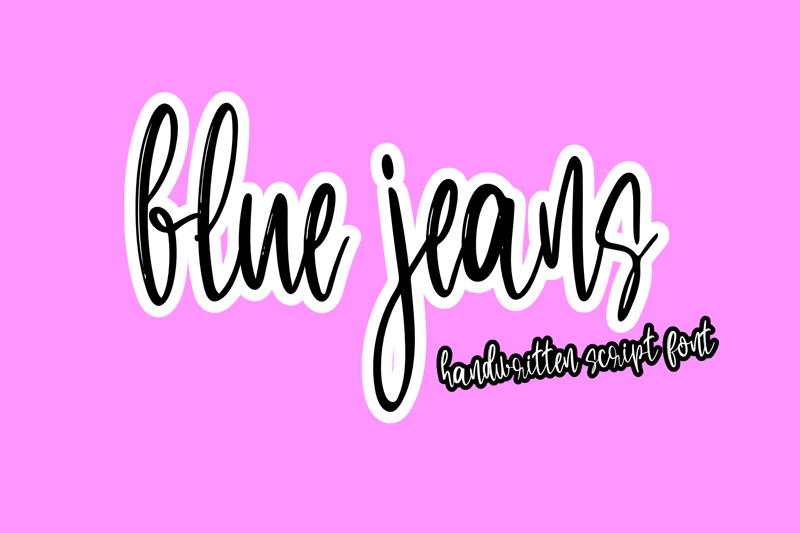 Blue Jeans Font