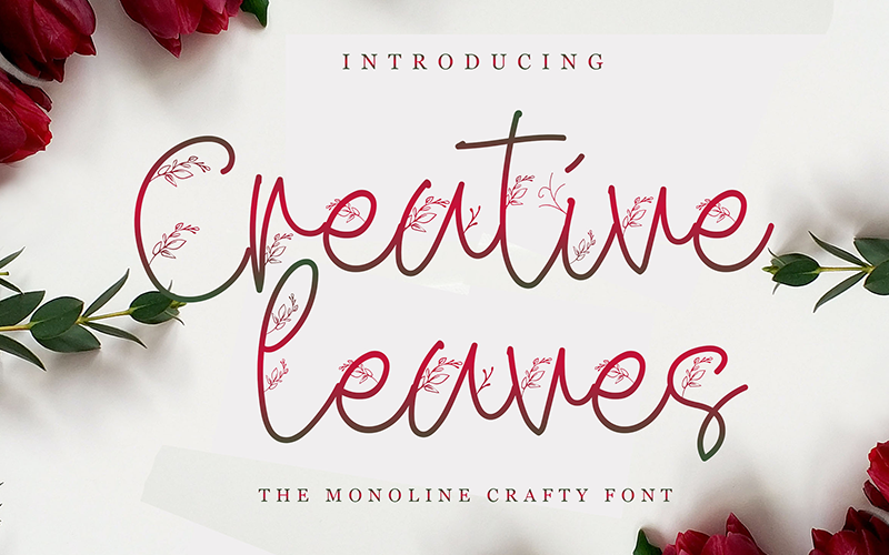 Creative Leaves Font