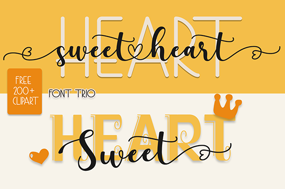 Heart Display Font