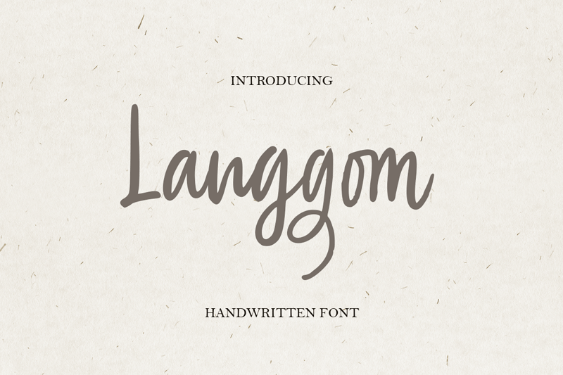 Langgom Font