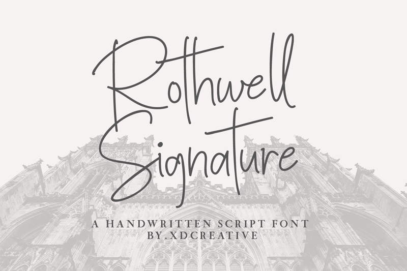Rothwell Signature Font