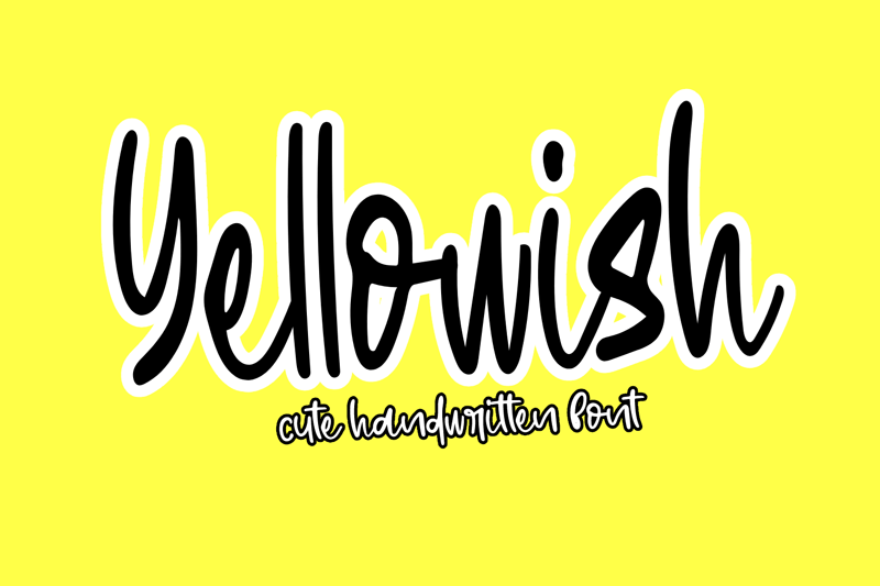 Yellowish Font
