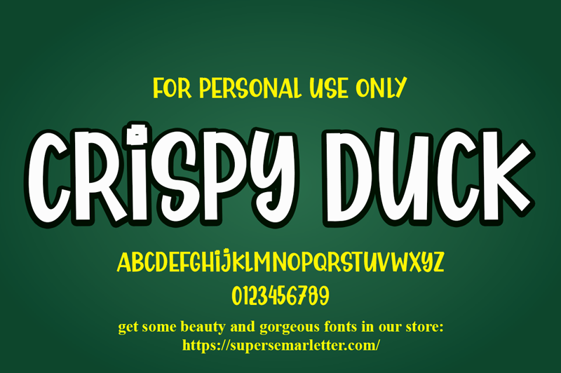 Crispy Duck Font