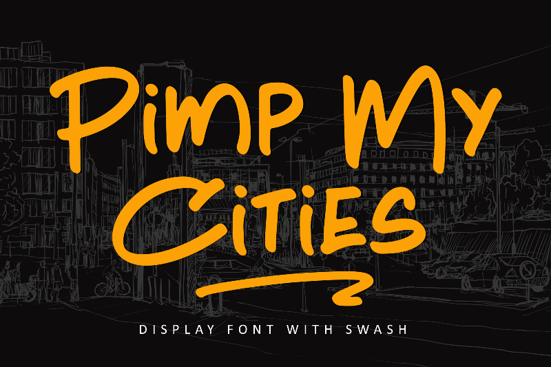 Pimp My Cities Font