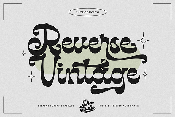 Reverse Vintage Font