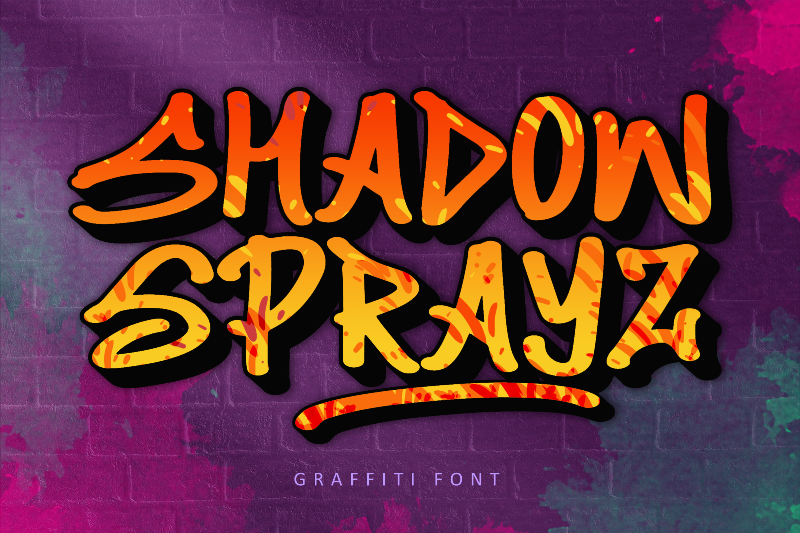 Shadow Sprayz Font