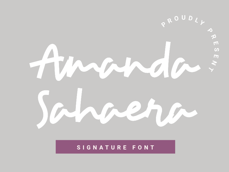 Amanda Sahaera Font