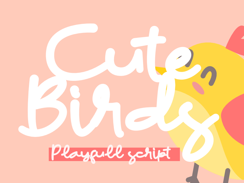Cute Birds Font