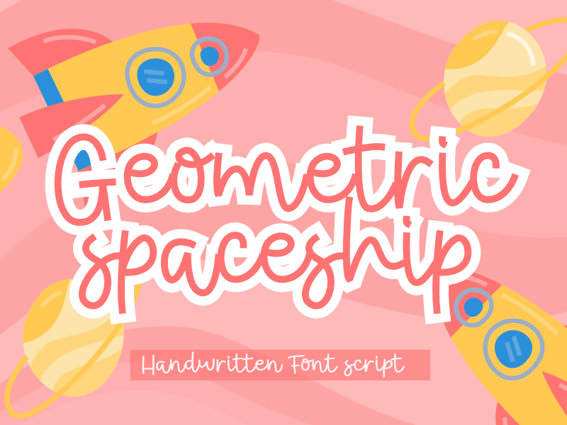 Geometric Spaceship Font