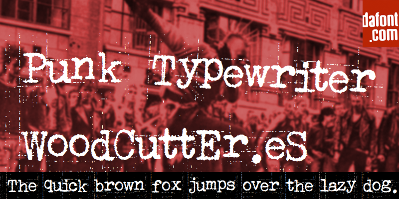 Punk Typewriter Font
