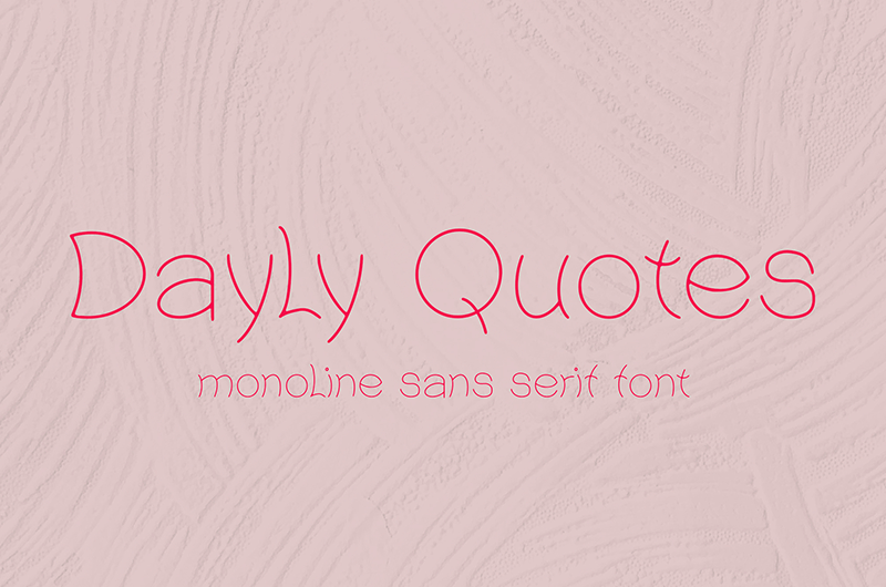 Daily Quotes Font