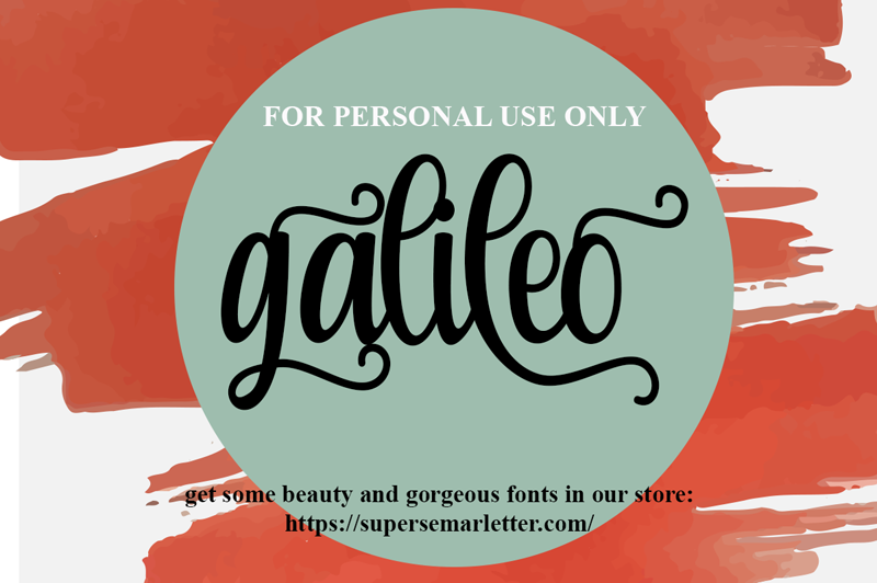 Galileo Font