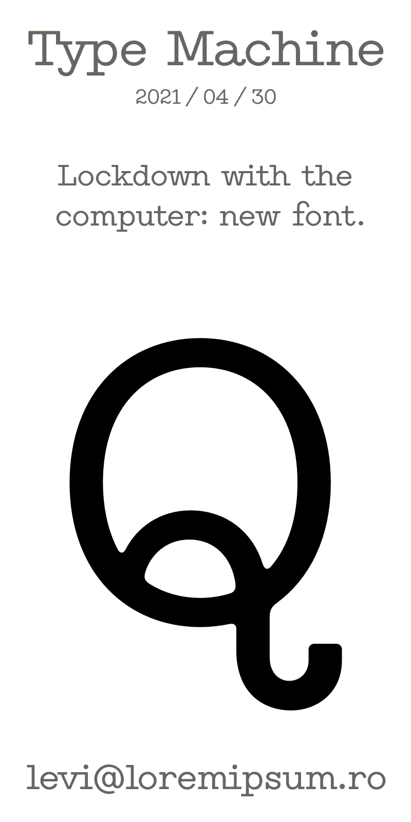 Type Machine Font