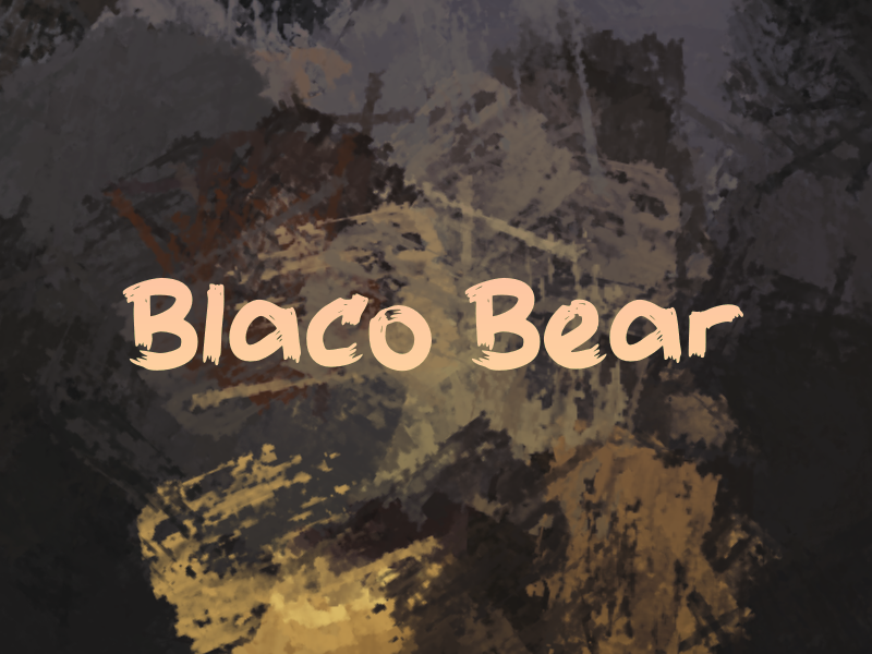 b Blaco Bear Font