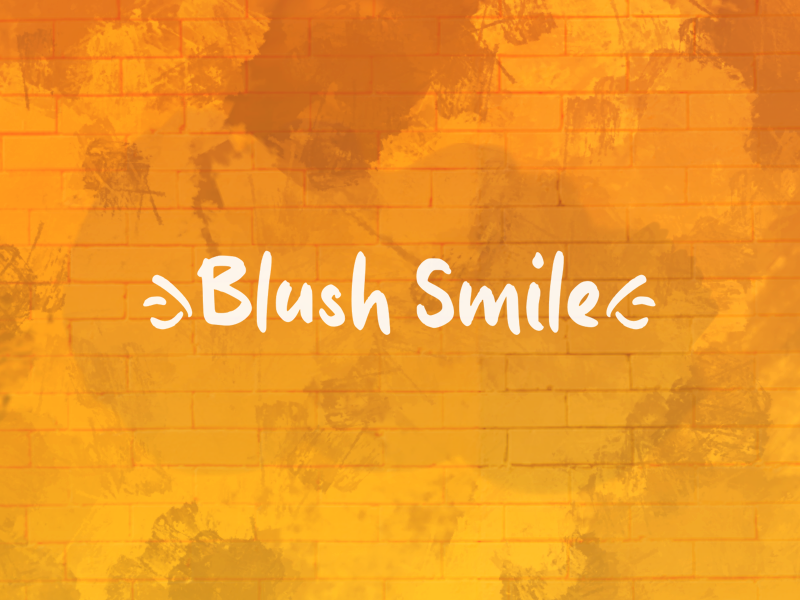 b Blush Smile Font