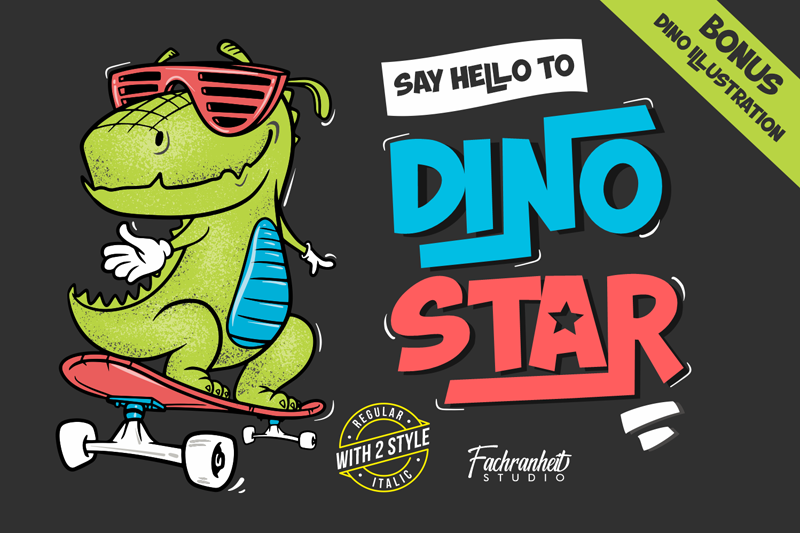 Dino Star Font