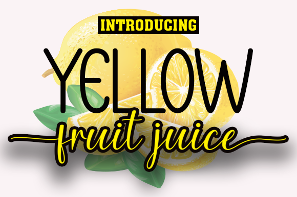 Yellow Display Font