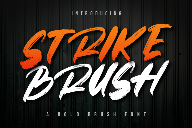 Strike Brush Font