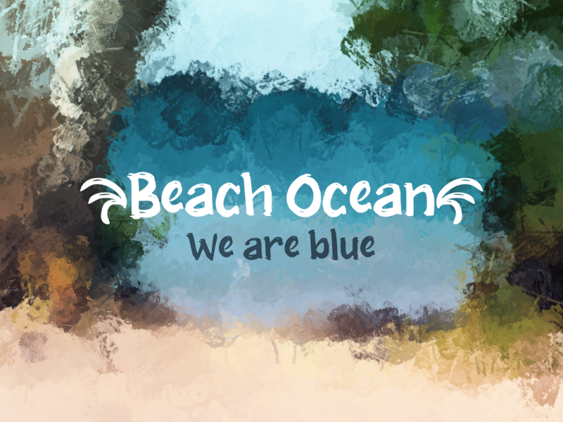 b Beach Ocean Font