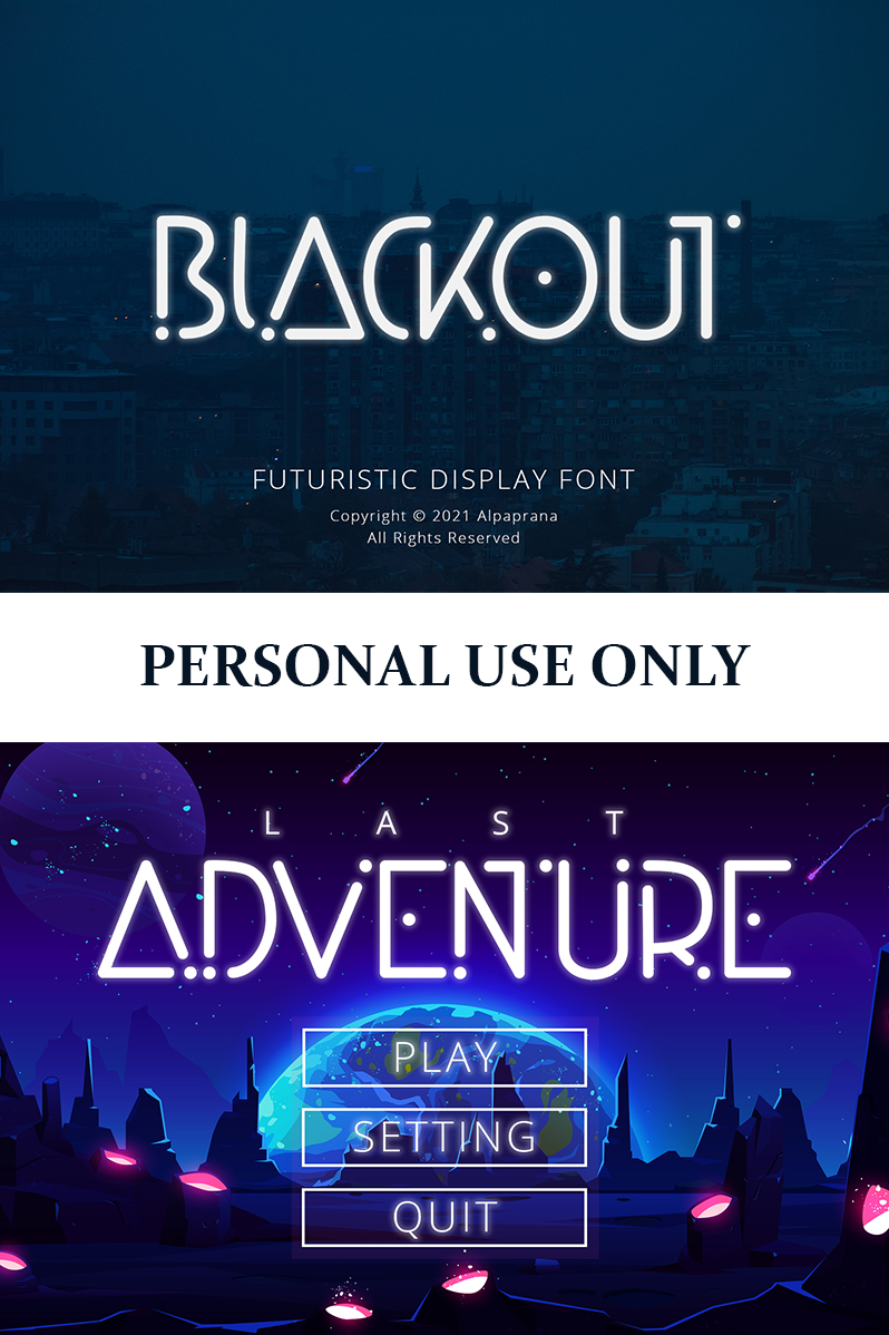 Blackout Font
