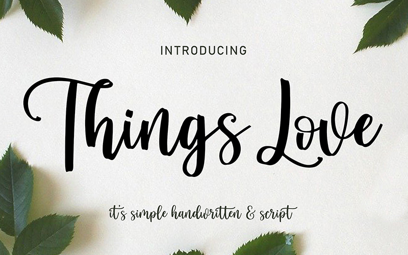 Things Love Font