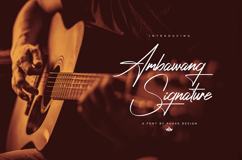Ambawang Signature Font