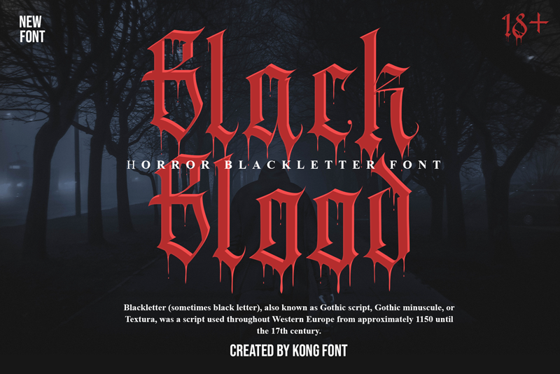 Black Blood Font