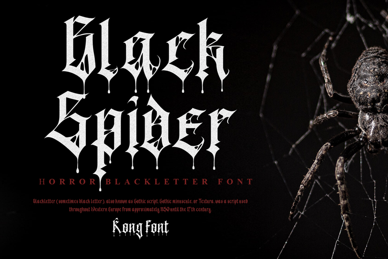Black Spider Font