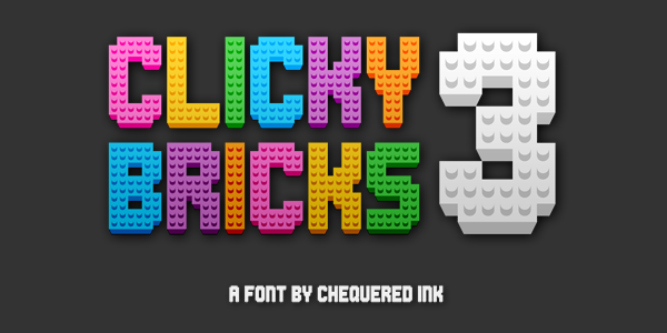 Clicky Bricks 3 Font