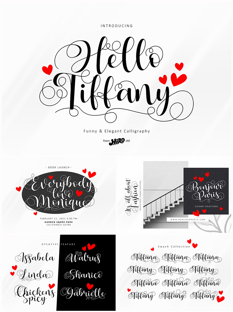 Hello Tiffany Font