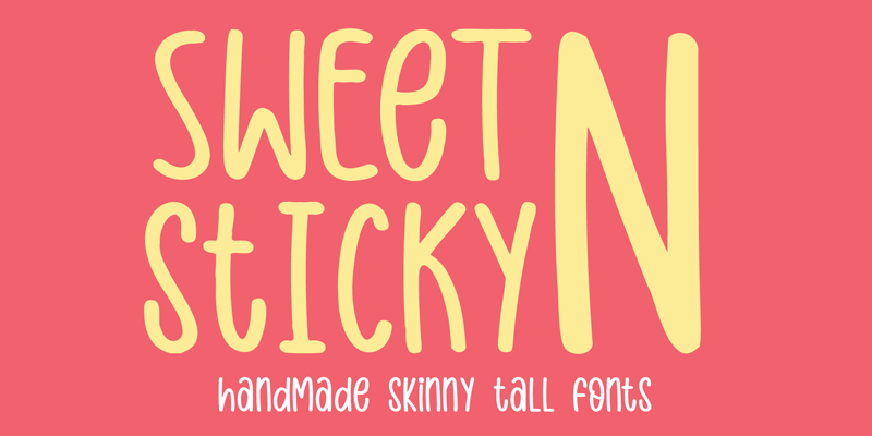 Sweet N Sticky Font
