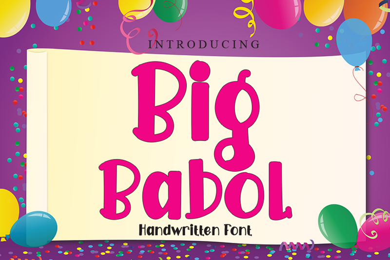 Big Babol Font