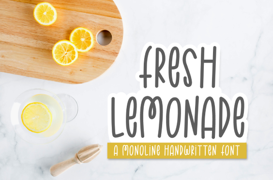 Fresh Lemonade Font
