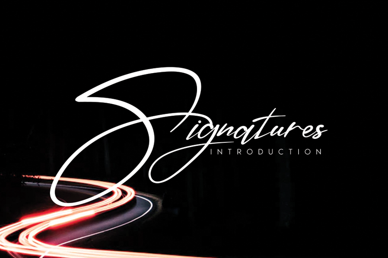 Signatures Font