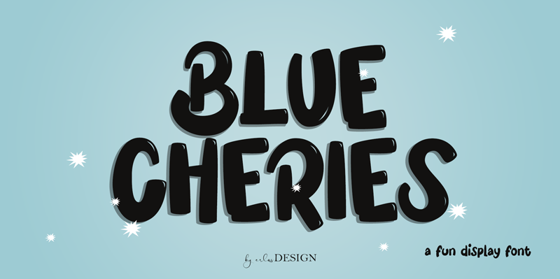 Blue Cheries Font