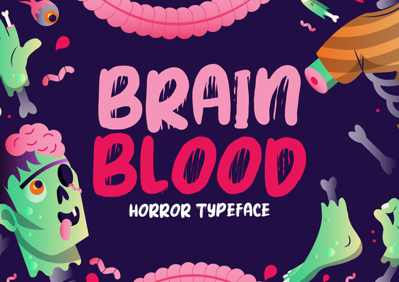 Brain Blood Font