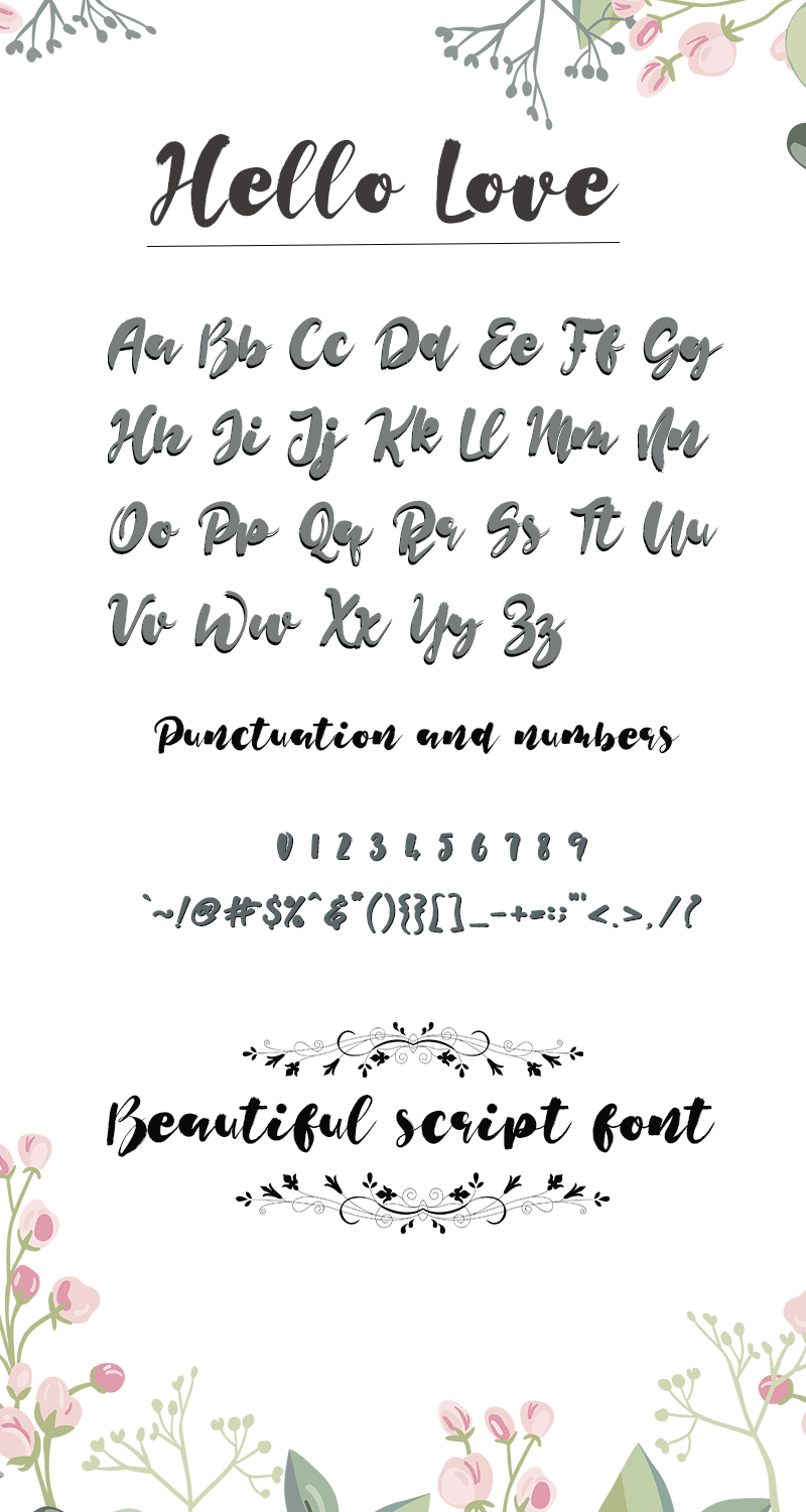 Hello Love Font