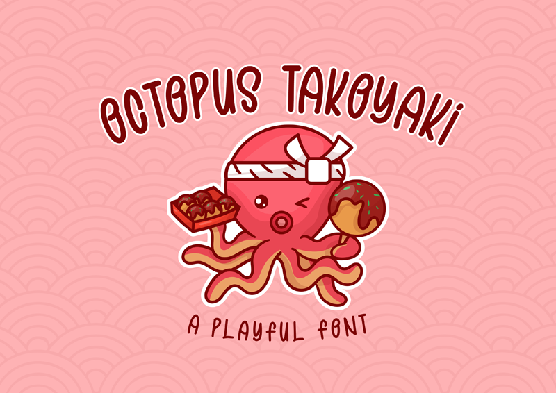 Octopus Takoyaki Font