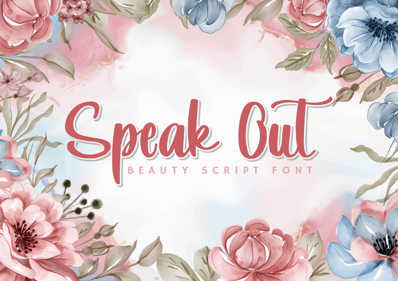 Speak Out Font