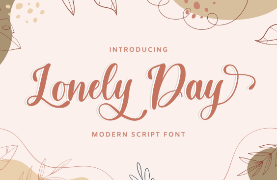 Lonely Day Font