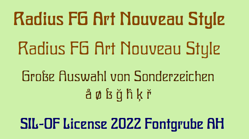 Radius FG Font