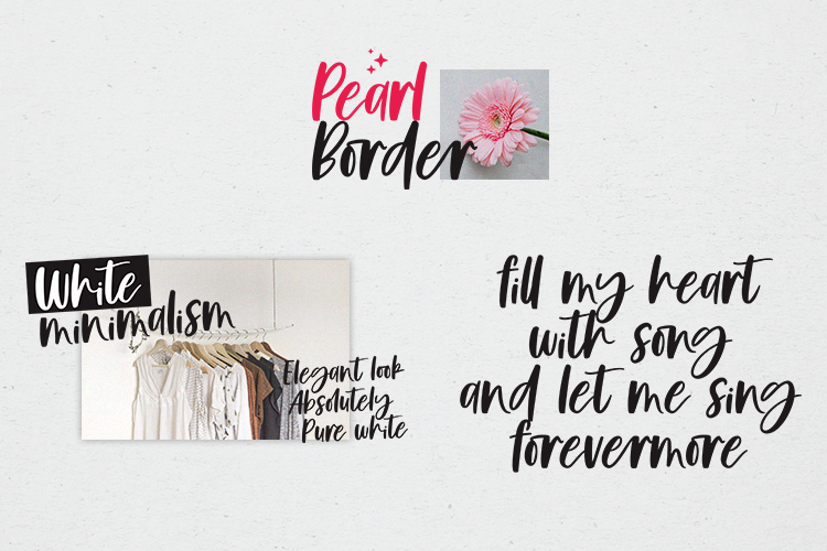 Pearl Border Font