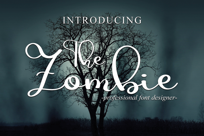 The Zombie Font