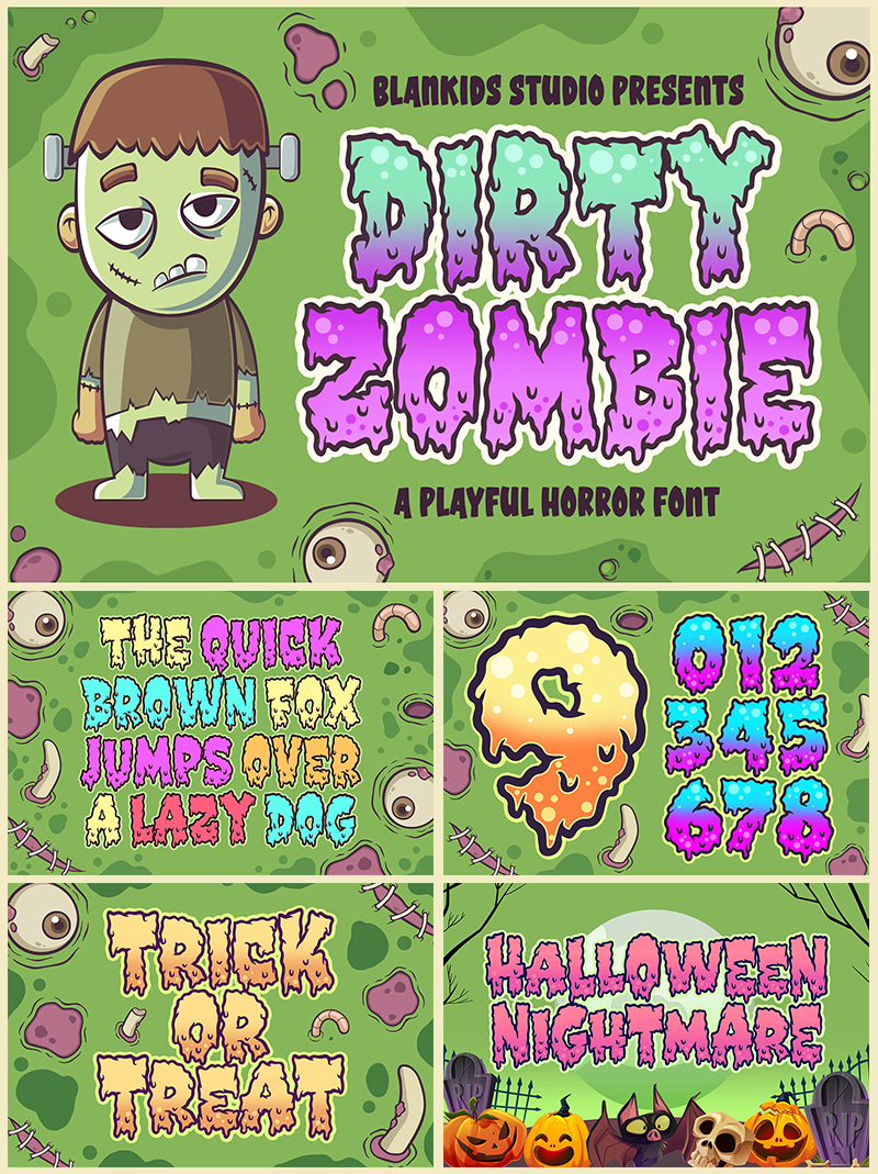 Dirty Zombie Font