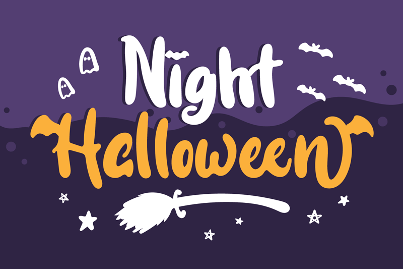 Night Halloween Font