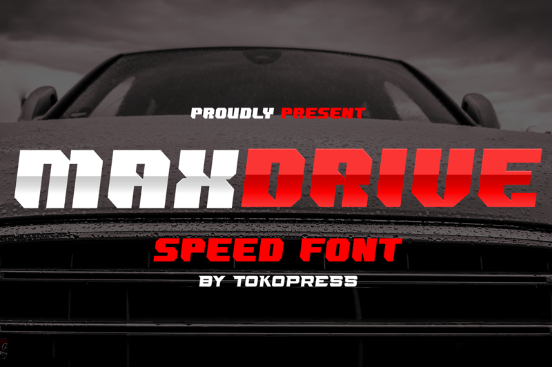 Maxdrive Font