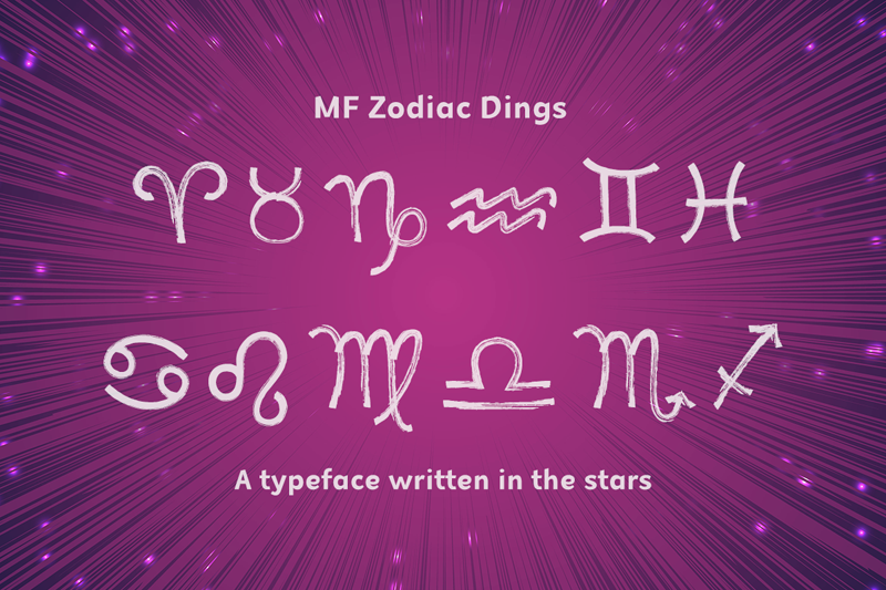 MF Zodiac Dings Font